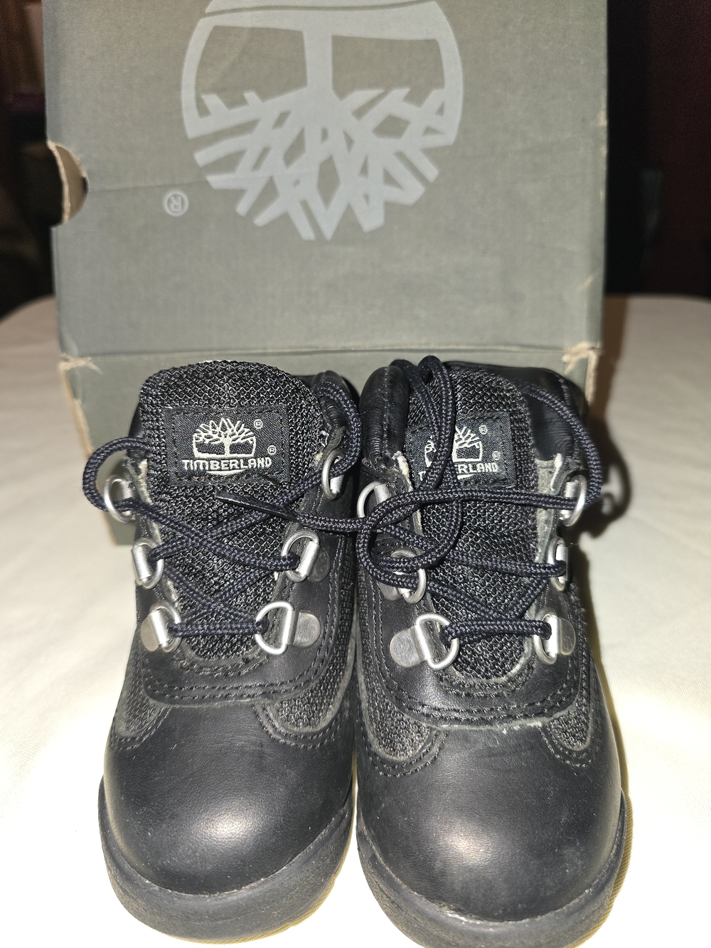 Timberland Kids Black Lace-Up Hiking Shoes